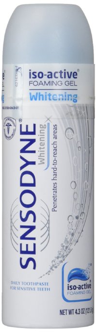 Sensodyne Iso-Active Whitening Toothpaste for Sensitive Teeth and Cavity Protection - 43 oz