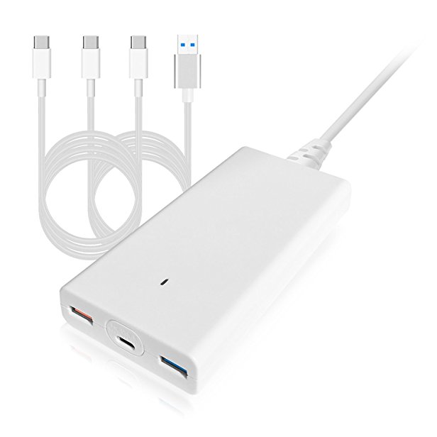 BatPower P90W 90W USB-C Charger for Apple 2016 2017 MacBook Pro 15, 13-inch and Microsoft Surface Book 2, Replace for Apple 87W MNF82LL/A 61W MNF72LL/A 29W MJ262LL/A Ac Adapter -Connector Type C