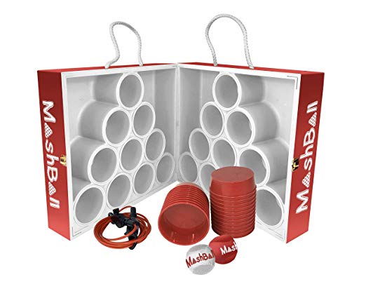 Wild Sports MashBall Floating Toss Game, Includes 2 Balls, 22 Plugs and Measuring Cord