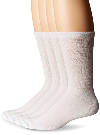 Dr. Scholl's Men's Big and Tall Diabetic and Circulatory Ankle 4 Pack Socks