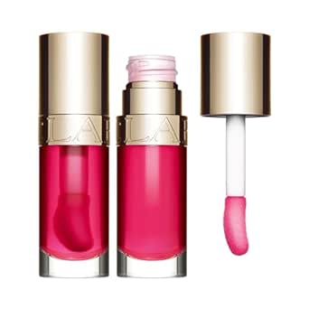 Clarins Lip Comfort Oil | Soothes, Comforts, Hydrates and Protects Lips | Sheer, High Shine Finish | Visibly Plumps | 93% Natural Ingredients | Organic Sweetbriar Rose Oil, Rich in Omega-6 and Omega-3