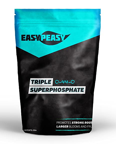 Triple Super Phosphate 0-46-0 Easy Peasy Plants 99% Pure (5pound)