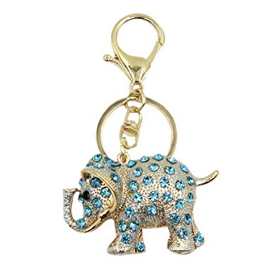 Aibearty Key Ring Exquisite Rhinestone Keychain Bag Charm Pendent