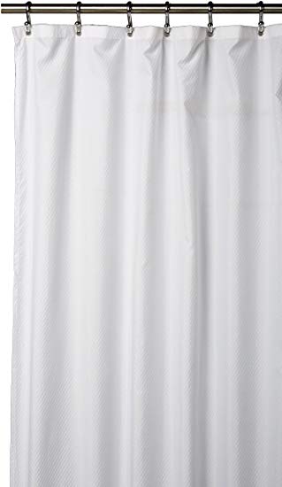 Splash Home Ella Shower Curtain Liner, White
