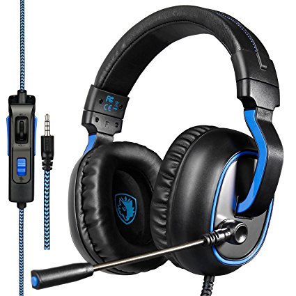 XBOX ONE PS4 PC MAC Gaming Headsets,SADES R4 3.5mm Gaming Headphones Over the ear Headphone with Mic Volume Control