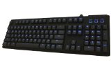 Max Keyboard Nighthawk-X8 Blue LED Backlit Mechanical Keyboard Brown Cherry MX