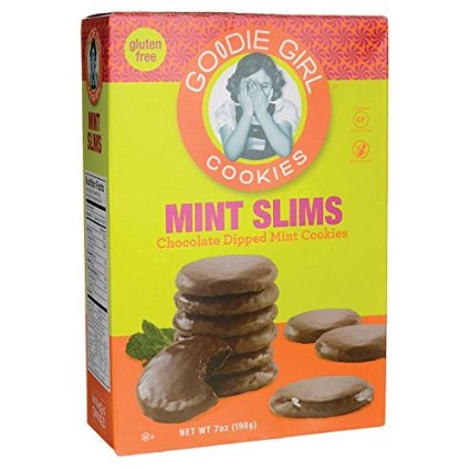 Goodie Girl Mint Slims Chocolate Cookies, 7 oz, (Pack of 2)