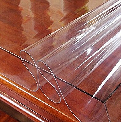 Table Pads Waterproof PVC Desk Pads 48" x 36" Custom Desk Protector Clear,No BPA, phthalate