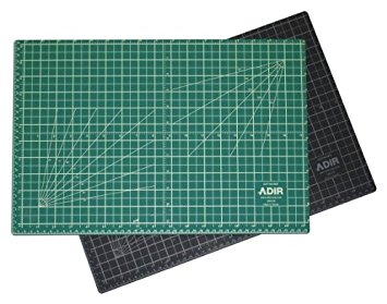 Adir Professional Self Reversible Healing Cutting Mat, 24 by 36-Inch, Green/Black