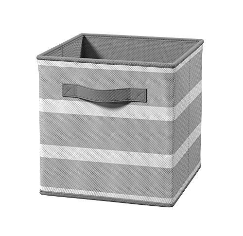 ClosetMaid 3256 Cubeicals Fabric Drawer, Gray Stripe