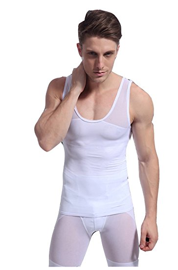 Men’s Slimming Body Shaper Slim Vest Abdomen Muscle Compression Tank Shapewear