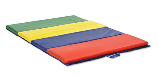 ECR4Kids Tumbling Mat, 4 Sections, 4-Feet x 8-Feet