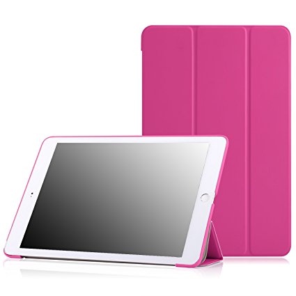 MoKo iPad Air 2 Case - Ultra Slim Lightweight Smart-shell Stand Cover Case for Apple iPad Air 2 9.7 Inch 2014 Released Tablet, FM MAGENTA (with Auto Wake/ Sleep, Not Fit iPad Air 2013 Released Tablet)