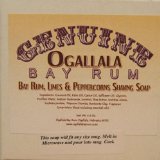 Two 2 of Genuine Ogallala Bay Rum Bay Rum-Limes and Peppercorns Shaving Soap - Each Puck 45 oz