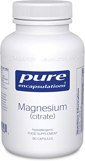 Pure Encapsulations - Magnesium (Citrate) 150mg - Highly Bioavailable Magnesium Chelate - 90 Capsules