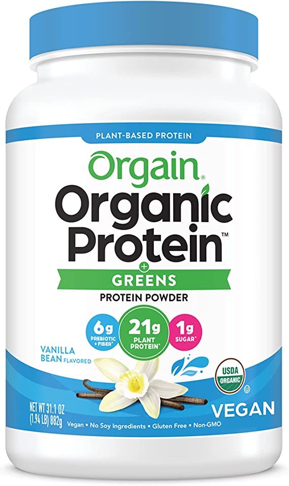 ORGAIN Protein & Greens Vanilla Bean 2.0 Ib