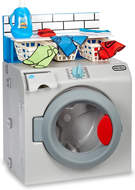 Little Tikes First Washer-Dryer Realistic Pretend Play Appliance for Kids, Multicolor