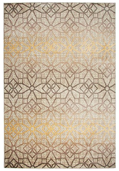 Rizzy Home Bay Side Collection BYSBS358900375377 Power Loomed Area Rug, 5' 3" x 7' 7", Khaki