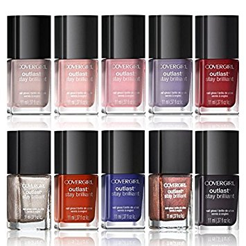 CoverGirl Outlast Stay Brilliant Nail Gloss Color Set 10-Piece Collection
