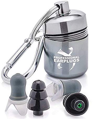 Noise Cancelling Ear Plugs for Sleeping - High Fidelity Silicone Earplugs Musicians' Hearing Protection with Sound Reduction at Concerts