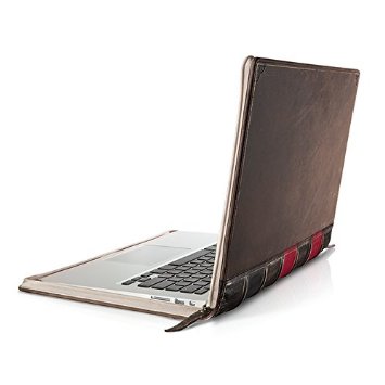 Twelve South BookBook case for MacBook  Vintage leather book sleeve for 13-inch MacBook Air  MacBook Pro