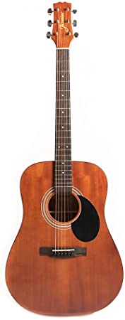 Jasmine 6 String Acoustic Guitar, Right, Mahogany (S35-M-U)
