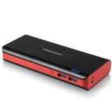 Mopower 12000mAh High Capacity Portable Power Bank Dual Port External Battery Pack Backup Charger for iPad Air miniiPhone 6 Plus 6sSamsung Galaxy S6 Note EdgeHTC OneMotorolaTablets MP3etc Mobile Digital Devices Black