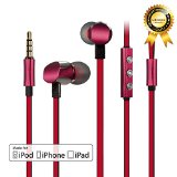 GGMM Cuckoo Lifetime Warranty Full Metal Housing Dual Driver Deep Heavy Bass Premium In-Ear Noise-isolating Headphones with 3-Button Volume Control and Microphone - Compatible with Apple iPhone iPad and iPod