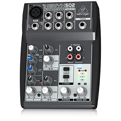 Premium 5-Input 2-Bus Mixer with XENYX Mic Preamp and British EQ