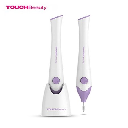 TOUCHBeauty Professional 5-IN-1 Electric Nail Care Kit - Unique Stand with UV Light Store all 5 Small Accessories  Nail File Buffer ManicurePedicure Kit