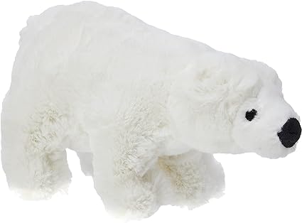 Animal Instincts Snow Mates Perdita Polar Bear, Squeaky Soft Plush Chew Companion Dog Toy -Small