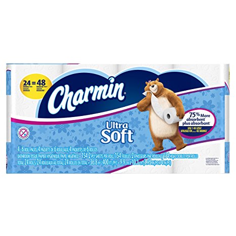 Charmin Ultra Soft Bathroom Tissue Double Rolls - 24 CT