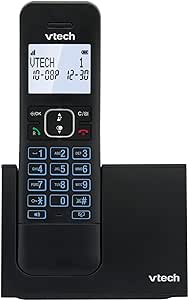 VTech LS1000 Telefono cordless Casa con vivavoce, telefono fisso DECT, doppia ricarica, identificatore di chiamata/attesa, display e tastiera retroilluminati, modalità ECO, 50 Rubrica nomi e numeri