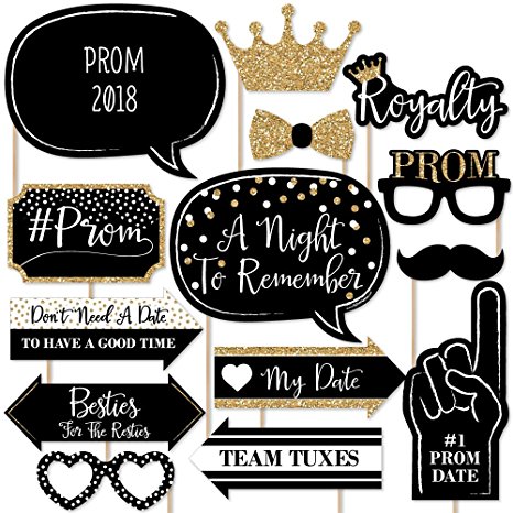 Prom - 2018 Photo Booth Props Kit - 20 Count