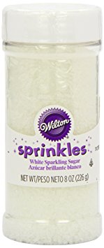 Wilton White Sparkling Sugar, Net Wt. 8 oz.