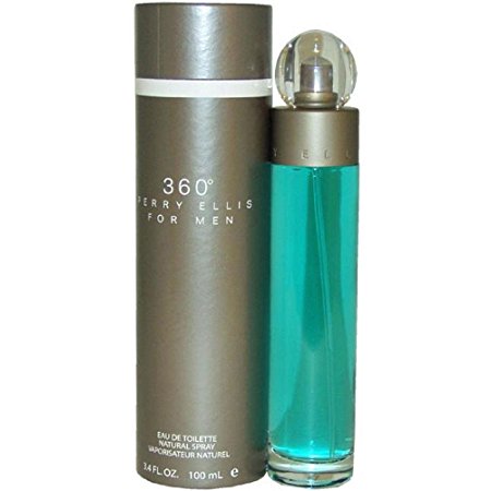 360 by Perry Ellis for Men Eau De Toilette Spray, 3.4 Ounce