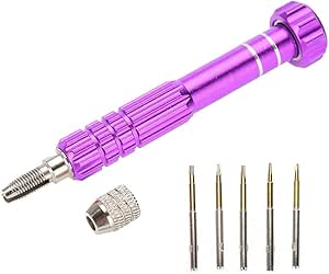 Electronics Screwdriver,Precision Screwdriver Set, Screwdriver Handle With 5 Precision Bits Eyeglass Glasses Watch Phone Precision Set()