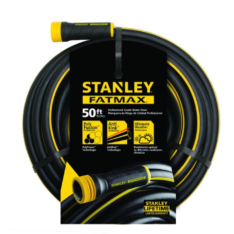 Stanley FatMax Garden Hose, 50' x 5/8", Black