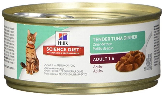 Hill's Science Diet Adult Tender Dinners Chunks & Gravy Cat Food, 24-Pack