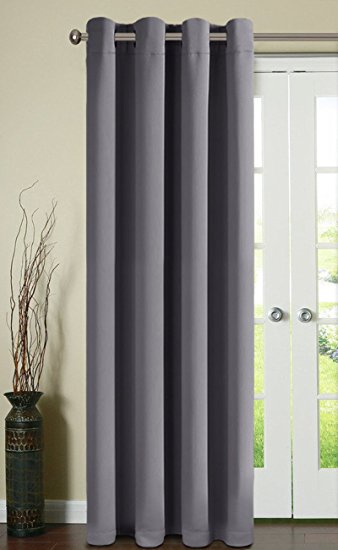 Fairyland Thermal Insulated Window Curtains for Living Room,1 Panel,52*63 inch,Dark Grey