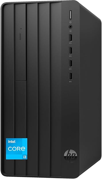 HP Pro Tower 290 G9 Business Desktop, 12th Gen Intel 4-Core Processor (Beats Core i7-9700), 16GB RAM, 256GB PCIe SSD   1TB HDD, 2-Monitor Support 4K, DVD-RW, HDMI, VGA, Wi-Fi, Windows 11 Pro, Black