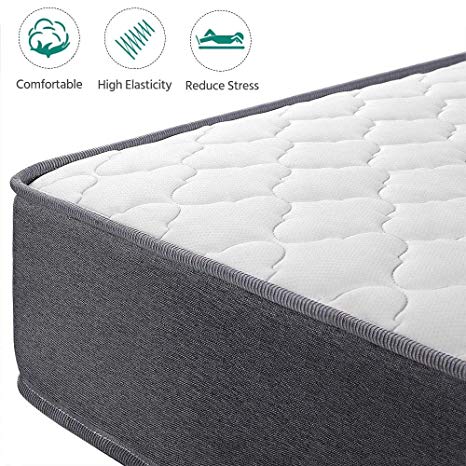 Yaheetech 3FT Single Mattress Comfort Foam 9-Zone Orthopedic Pocket Sprung Breathable Knitting Fabric Top Medium Firm Single