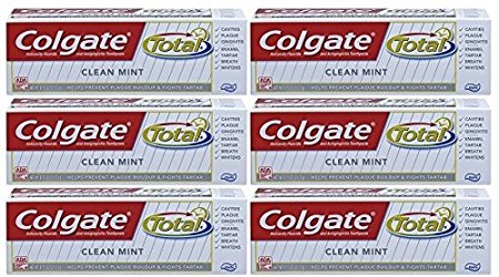 Colgate Total Clean Mint Toothpaste-0.75 oz, Travel Trial size - (Pack of 6)