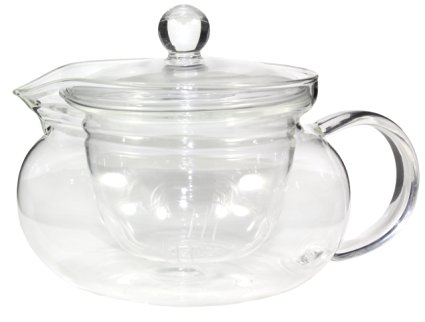 Kyusu Japanese Style Tea Pot, Exclusive No-Steel Glass Infuser, 450ml