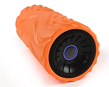 Zyllion Vibrating Foam Roller with 4 Intensity Settings – Rechargeable High Density Massager for Post Workout Muscle Recover, Myofascial Release, and Deep Tissue Massage, ZMA-22