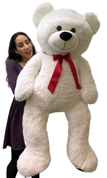 Giant Teddy Bear 48 Inch White Soft, Premium Quality Brand New Big Plush Animal