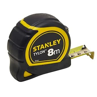 Stanley 1-30-657" Tylon Tape Measure with Anchor, Black/Yellow, 8 m/25 mm