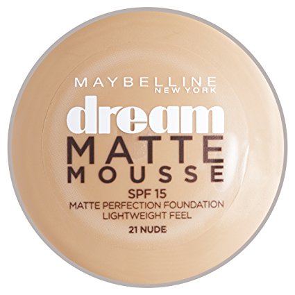 Maybelline Dream Matte Mousse Foundation - 18 ml, 021 Nude (Packaging May Vary)