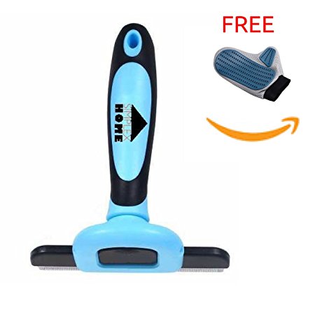 Best Deshedding Tool for Cats and Dogs - Reduces Shedding up to 90% - Groom your Pet Like a Pro - Perfect and Simple to Use for Dematting Short, Medium and Long hair - 100%.