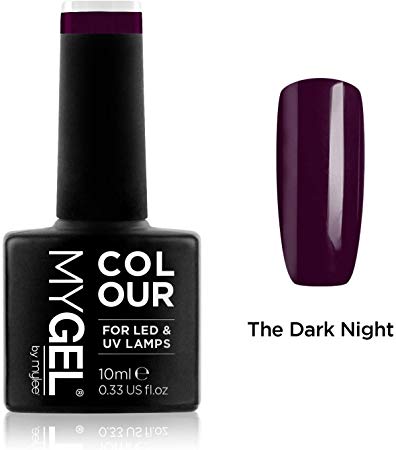 MYGEL by Mylee Nail Gel Polish 10ml [The dark night] UV/LED Soak-Off Nail Art Manicure Pedicure for Professional, Salon & Home Use [Red Range] - Long Lasting & Easy to Apply